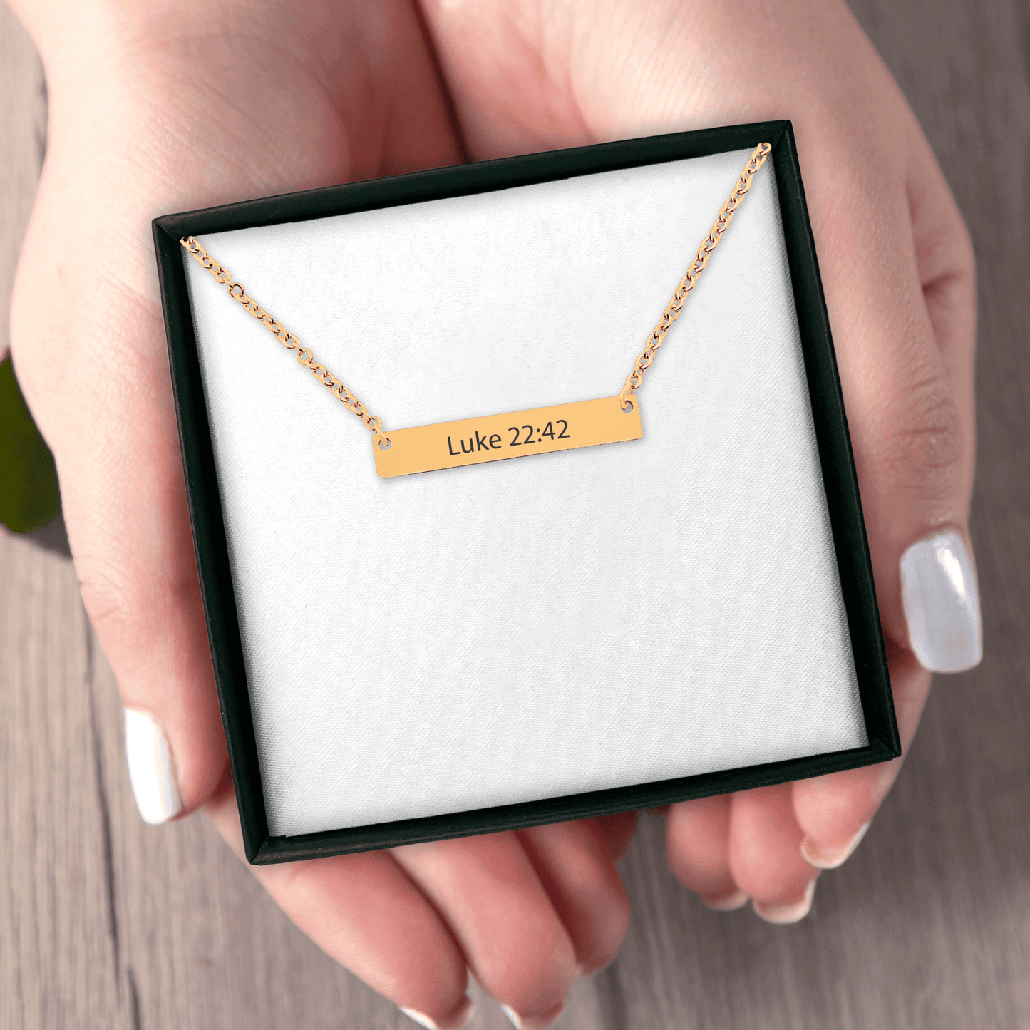 Bible Verse Bar Necklace
