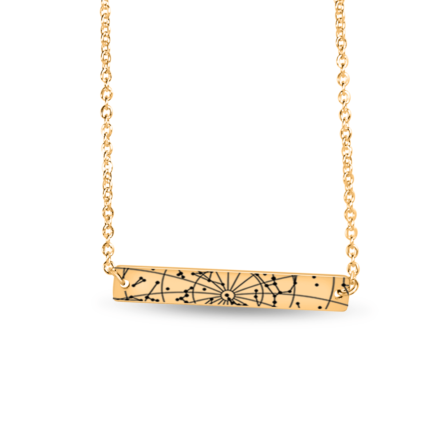 Horizontal Star Map Necklace