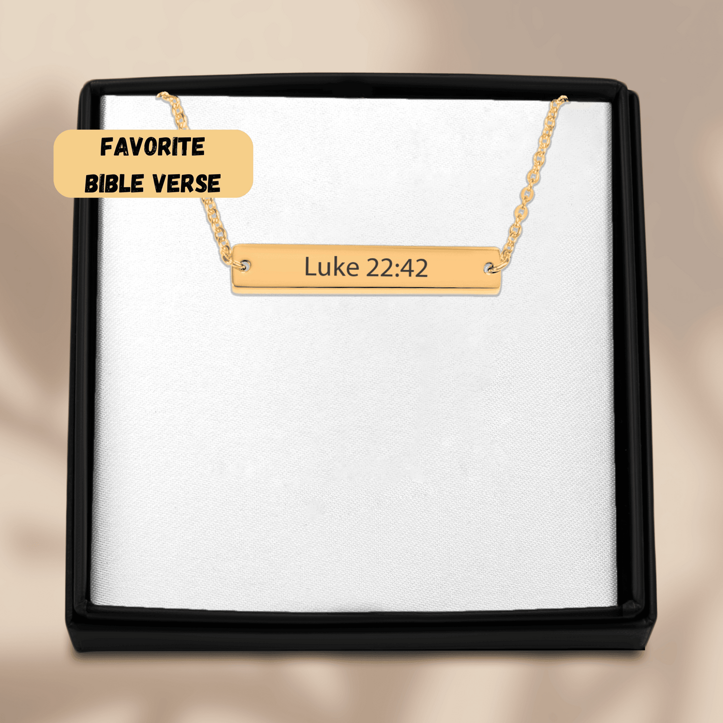 Bible Verse Bar Necklace